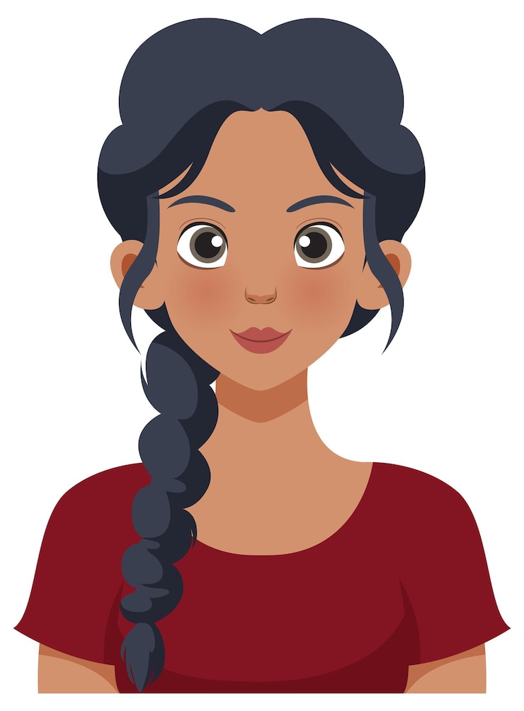 Home woman with braided hair illustration 1308 174675 (1)
